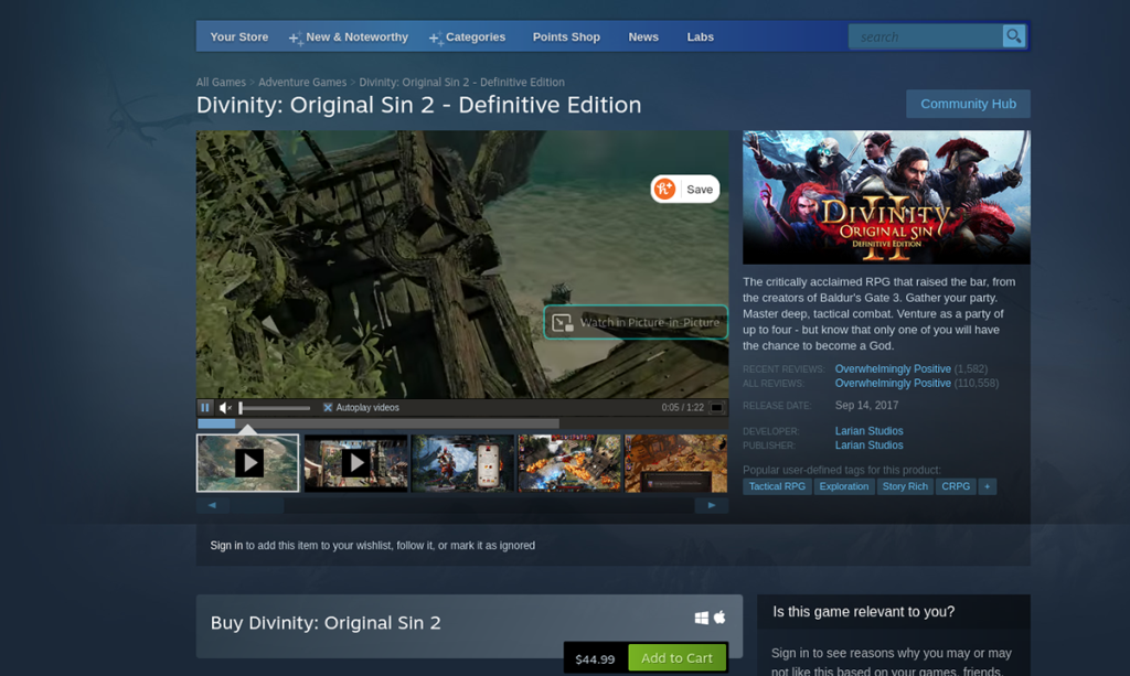 วิธีเล่น Divinity: Original Sin 2 บน Linux