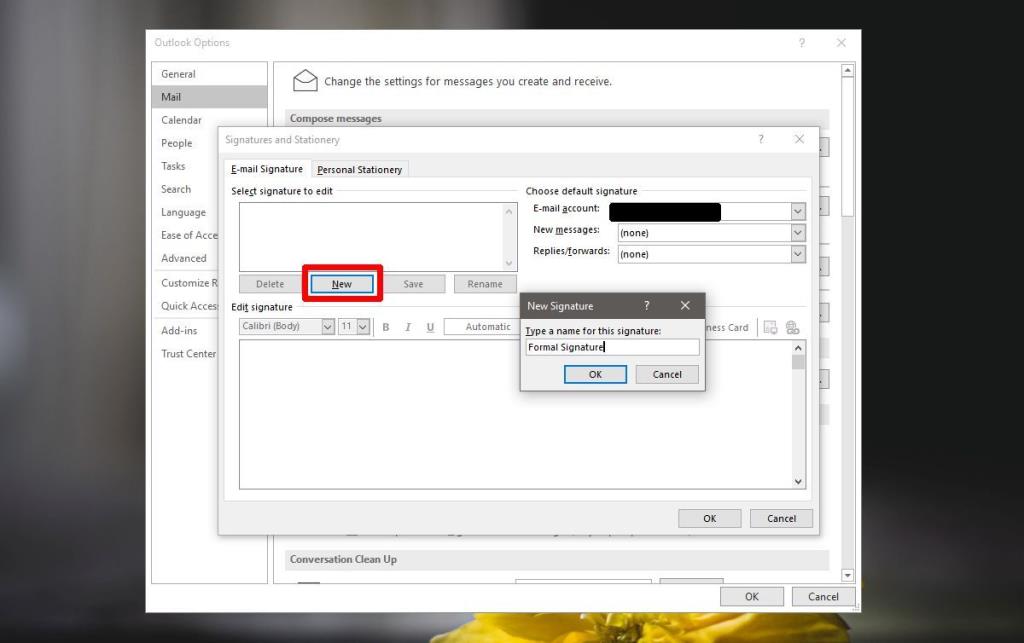 วิธีสร้างลายเซ็นใน Outlook สำหรับ Office 365 บน Windows 10
