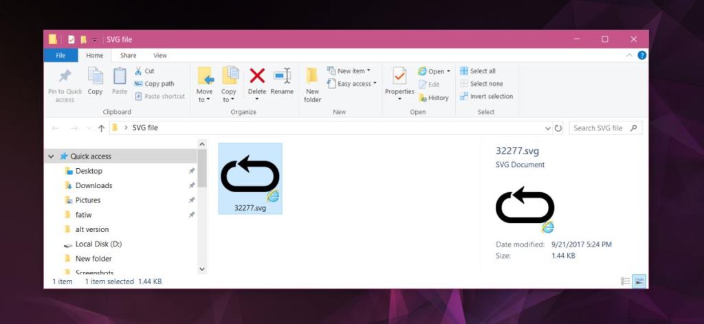 如何在 Windows 10 的文件資源管理器中啟用 SVG 縮略圖預覽