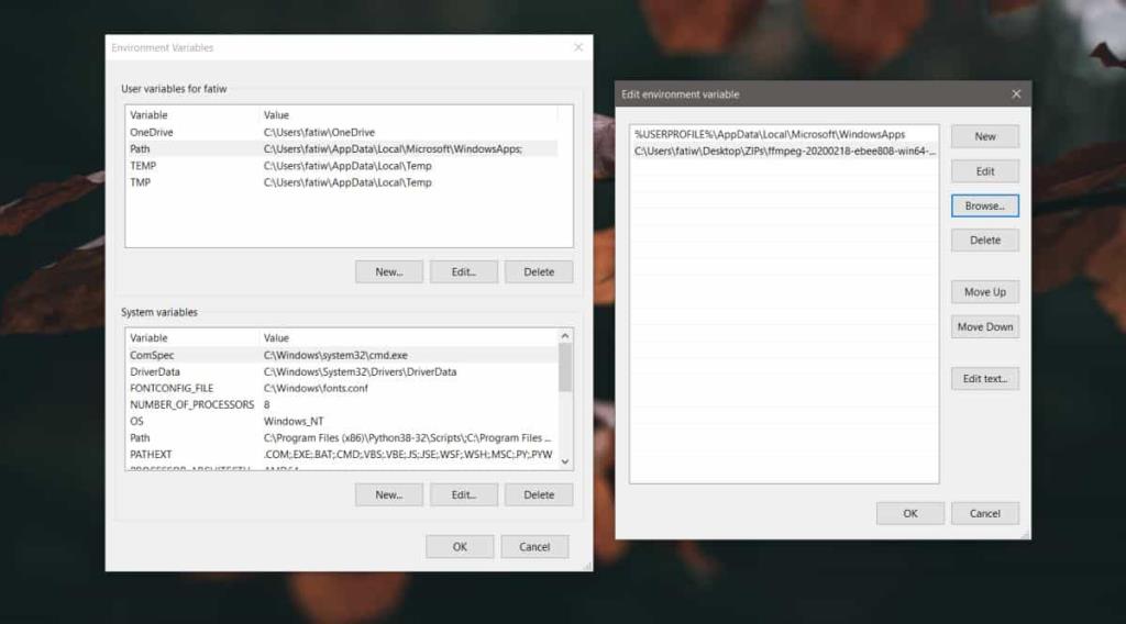 Как установить FFMPEG в Windows 10