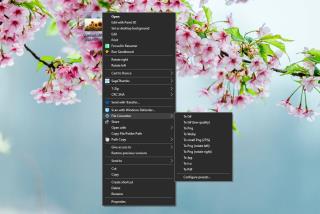 Cara mengonversi file ke format lain dari menu konteks di Windows 10