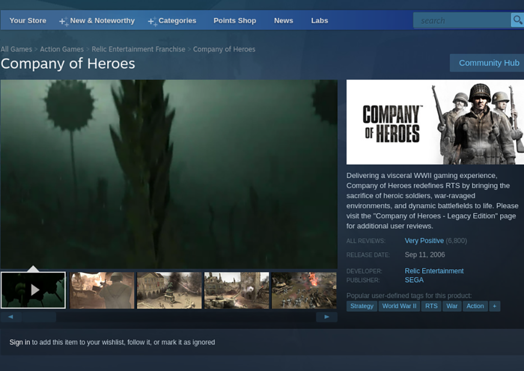 วิธีเล่น Company of Heroes บน Linux