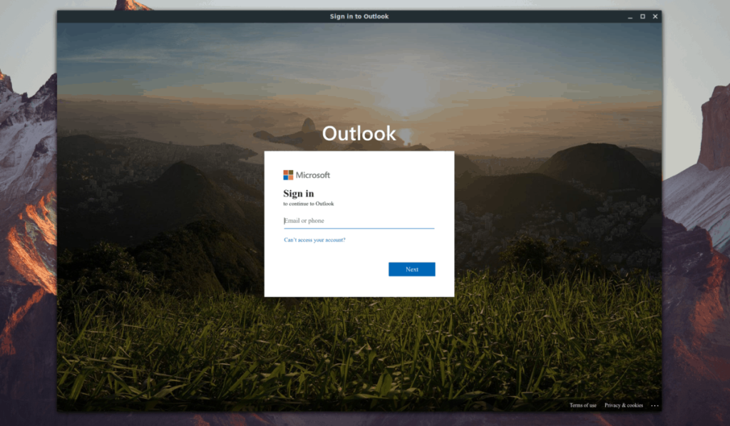 Cách sử dụng email Outlook trên Linux