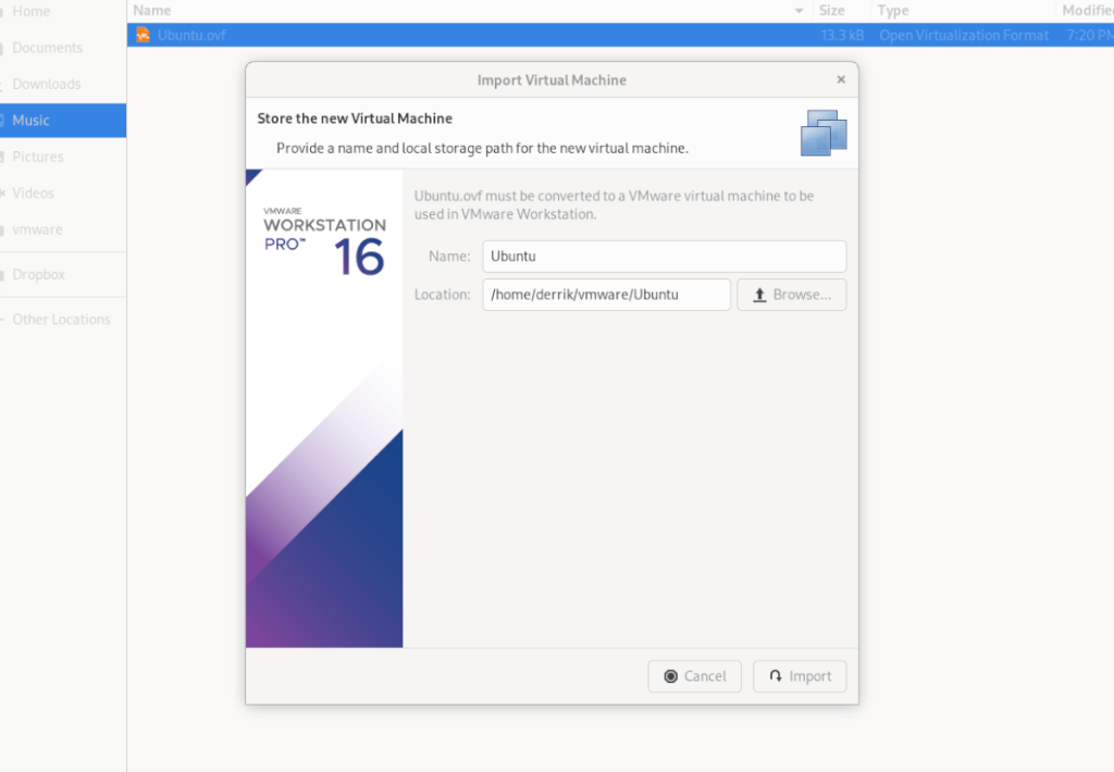 Linux: Cara mengekspor dan mengimpor VM di VMware Workstation