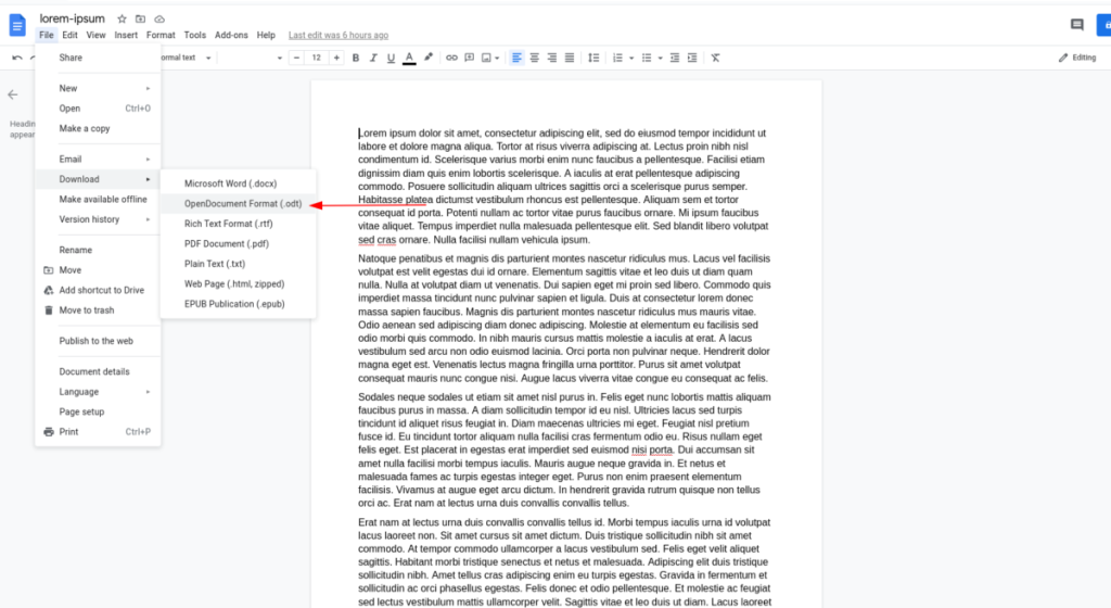 วิธีแปลง Microsoft Word เป็น Libre Office บน Linux