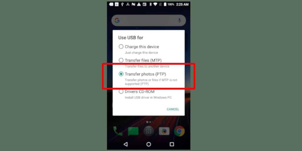 Cara menggunakan perangkat Android untuk mencadangkan file Linux