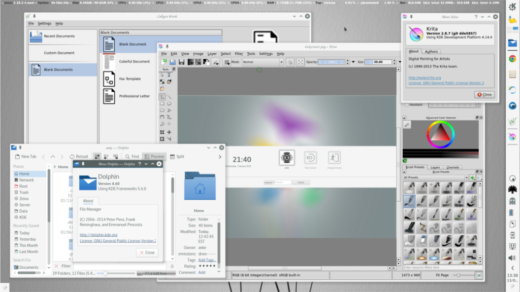 วิธีการติดตั้ง Calligra Office Suite บน Linux