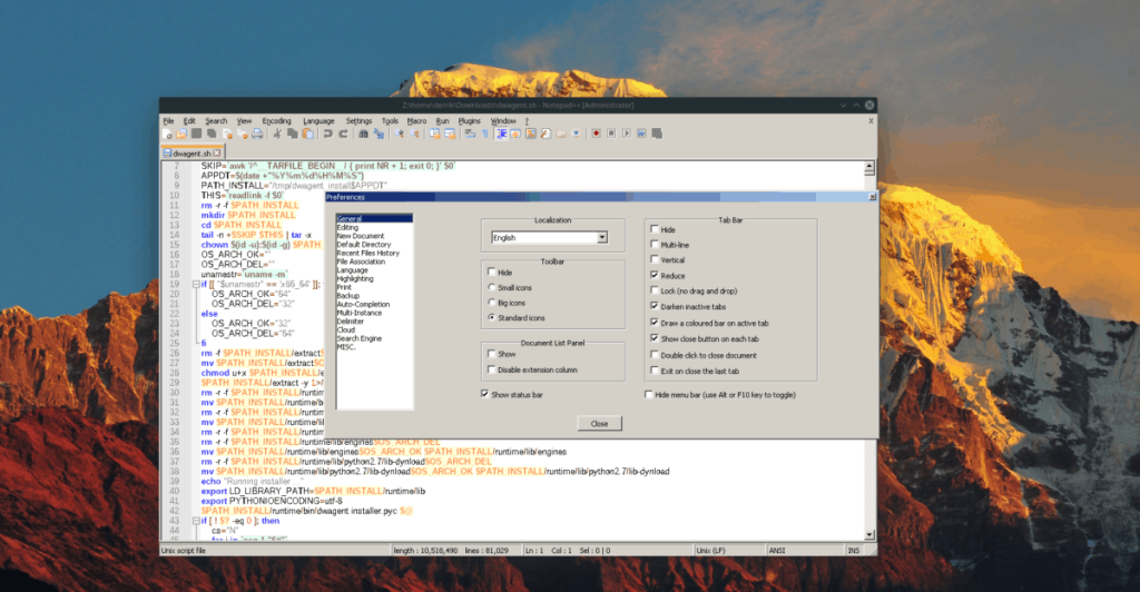 Cara menginstal NotePad++ di Linux