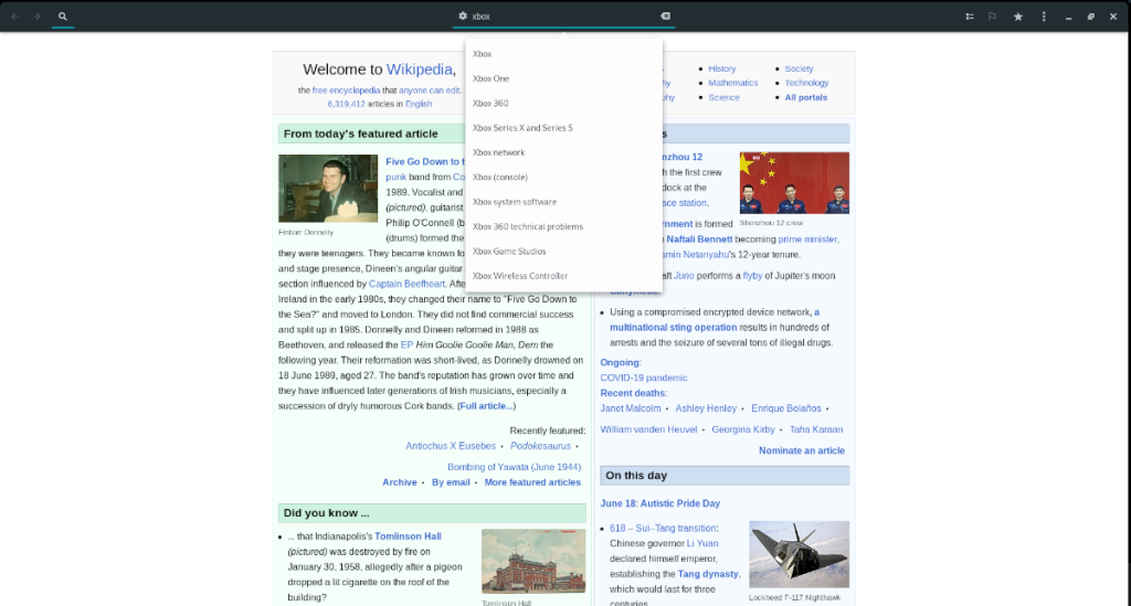 วิธีอ่าน Wikipedia จากเดสก์ท็อป Linux