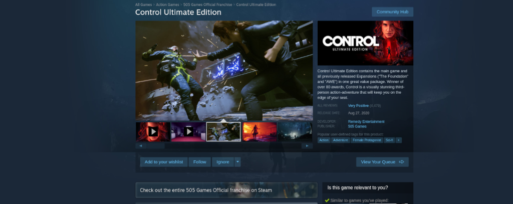 วิธีเล่น Control Ultimate Edition บน Linux