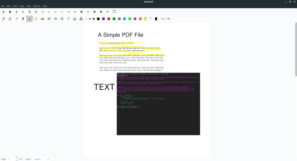 Cara membuat anotasi file PDF di Linux