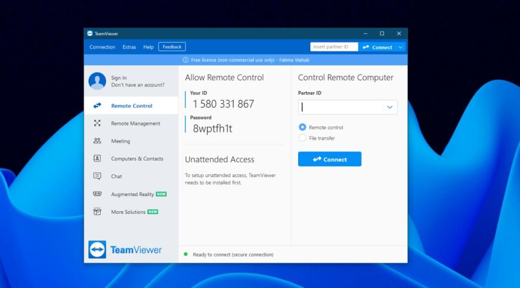 Como corrigir o uso comercial do TeamViewer detectado no Windows 10