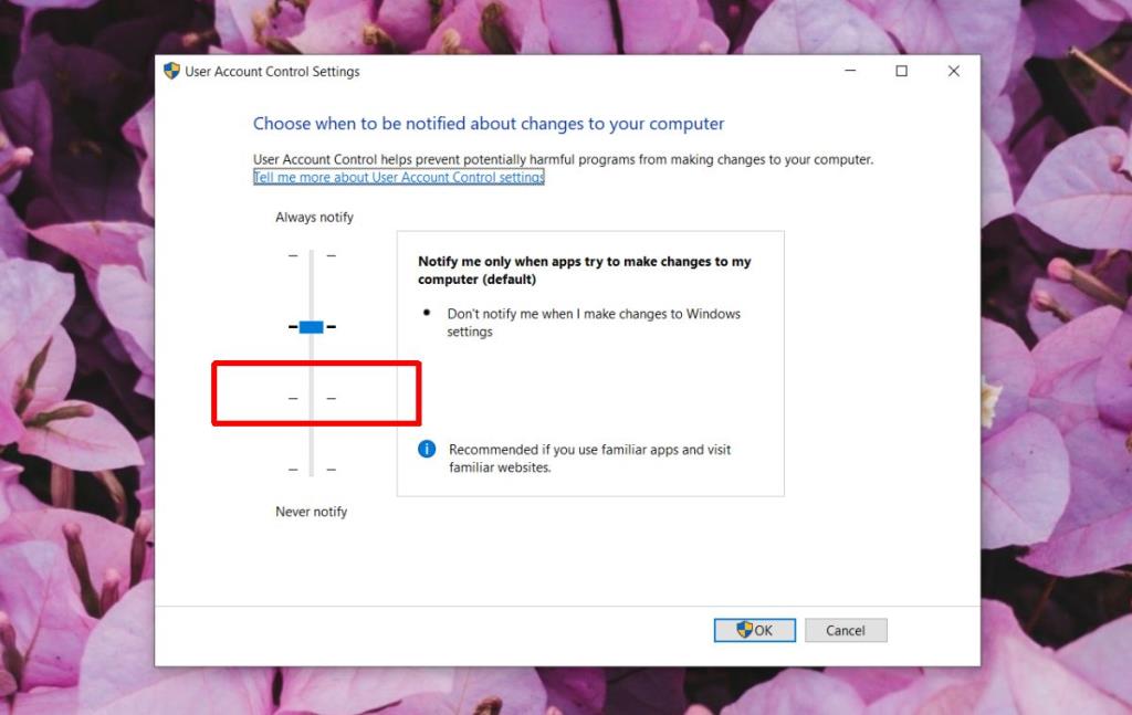 Cara screenshot UAC prompt di Windows 10