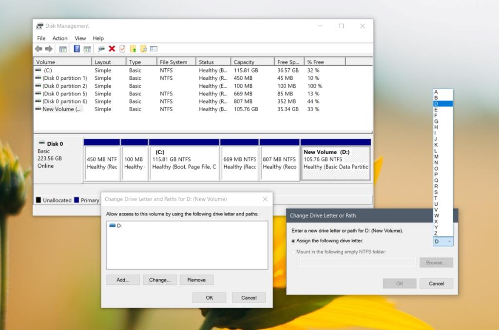 Cara mengubah huruf drive pada Windows 10