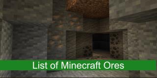 รายการ Minecraft Ores อย่างละเอียดและจะหาได้ที่ไหน