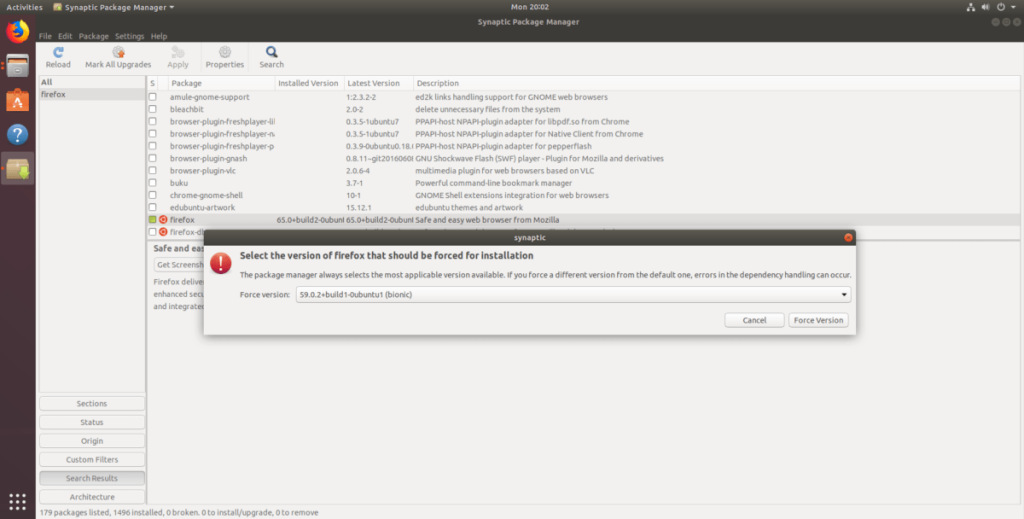 วิธีดาวน์เกรดซอฟต์แวร์บน Ubuntu