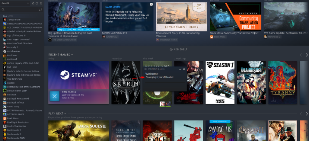 วิธีตั้งค่า Steam VR บน Linux