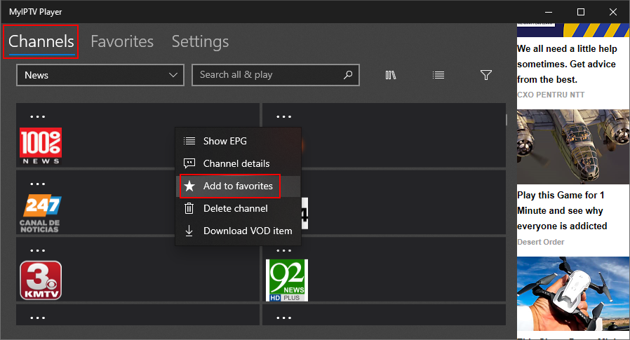 MyIPTV Player para Windows 10: cómo configurarlo y usarlo
