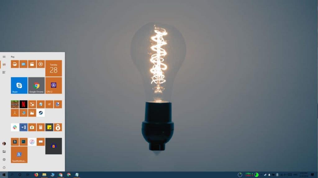 วิธีรับสีของแถบงานด้วยธีม Light บน Windows 10 1903