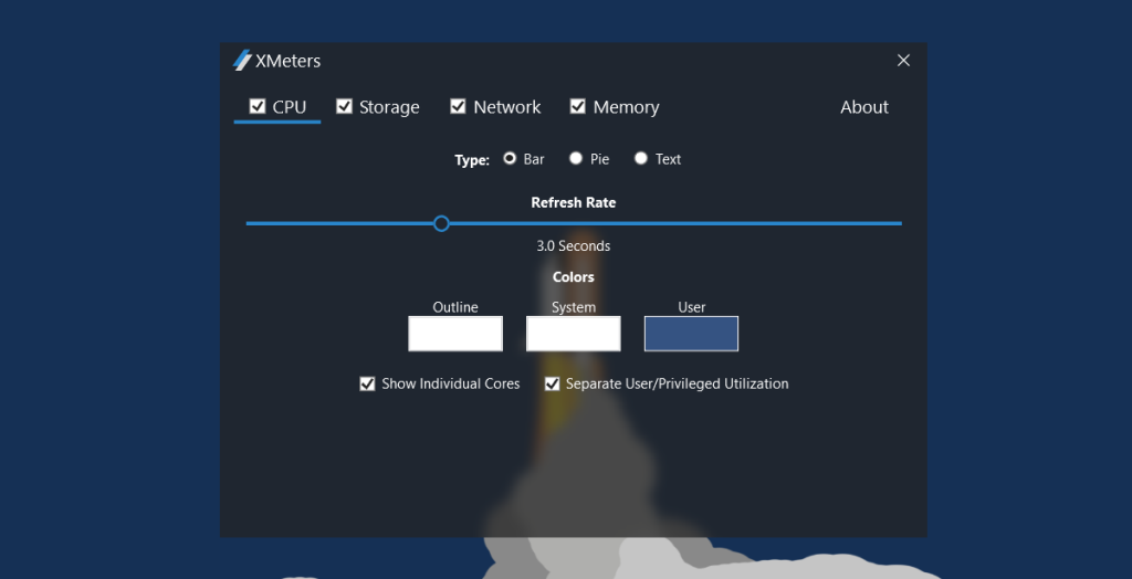 ดูการใช้งาน CPU, หน่วยความจำ, ดิสก์ และเครือข่ายในซิสเต็มเทรย์ใน Windows 10