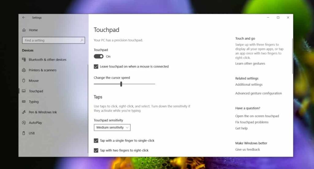 Cara meningkatkan akurasi Touchpad di Windows 10