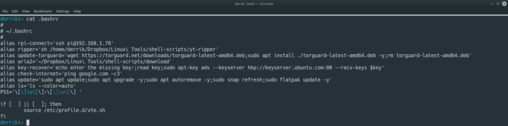 วิธีปรับแต่งเทอร์มินัล Linux ด้วย bash alias