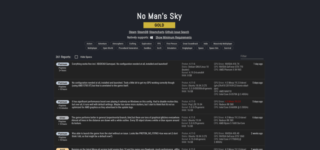 Как играть в No Mans Sky в Linux