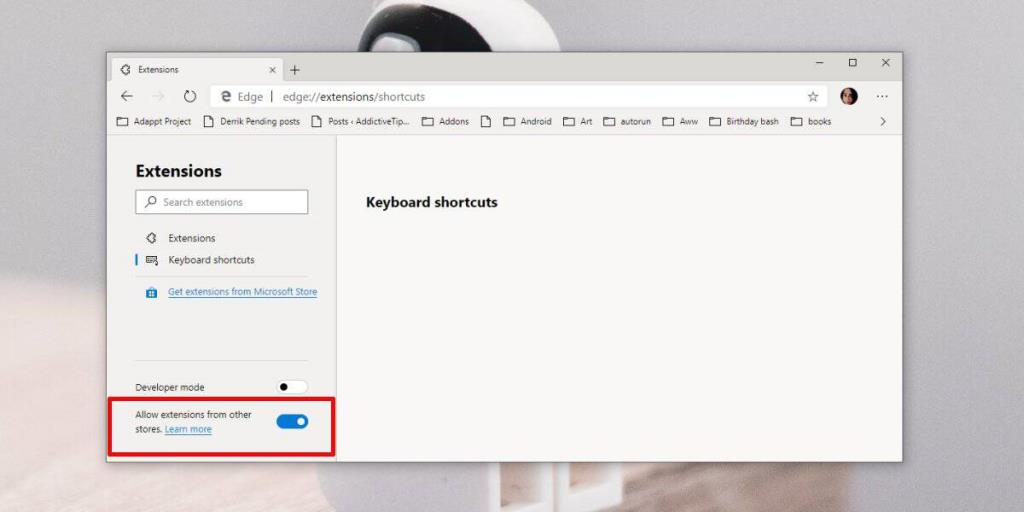 Cara memasang sambungan Chrome dalam Chromium Edge pada Windows 10