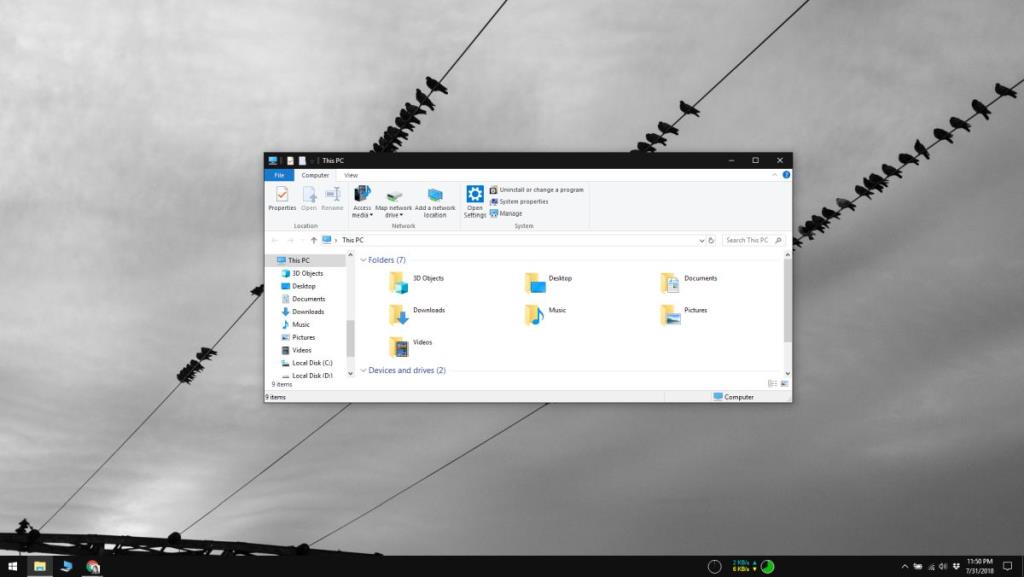 Como obter a cor real com realce preto no Windows 10