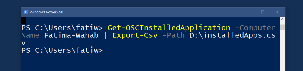 Use um script do PowerShell para obter uma lista de aplicativos instalados no Windows