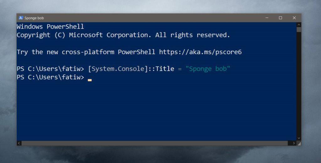 Cara mengatur judul untuk jendela Command Prompt di Windows 10