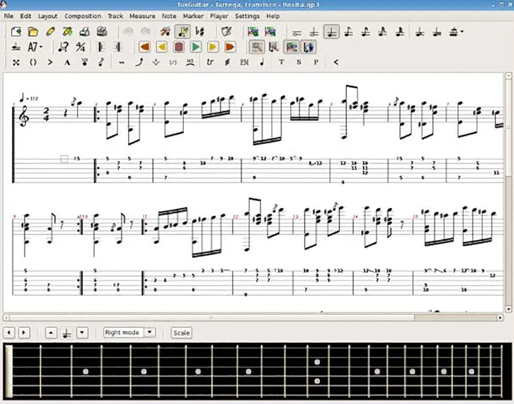 วิธีการติดตั้ง TuxGuitar บน Linux