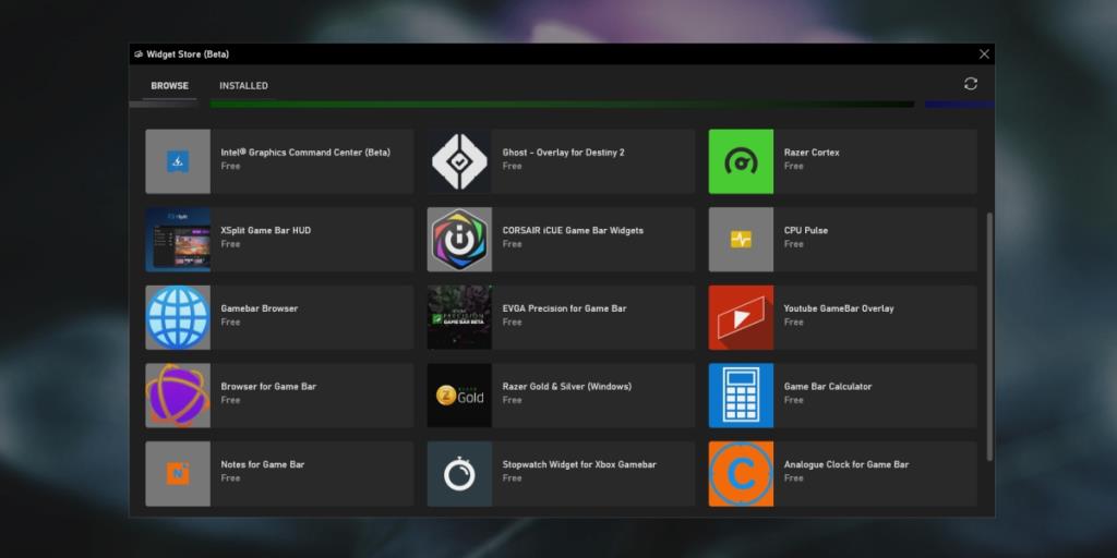 Cara memasang widget bilah Game di Windows 10