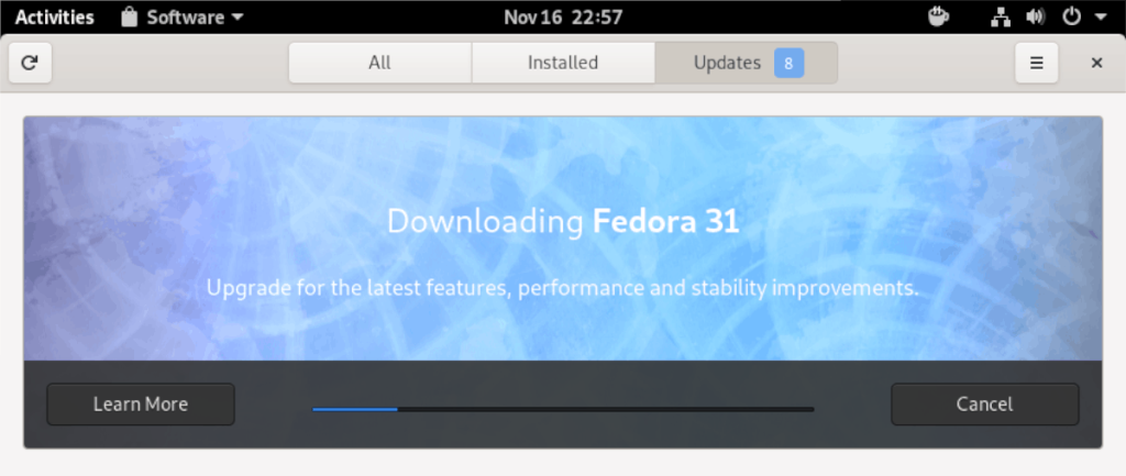 Como atualizar para o Fedora 31