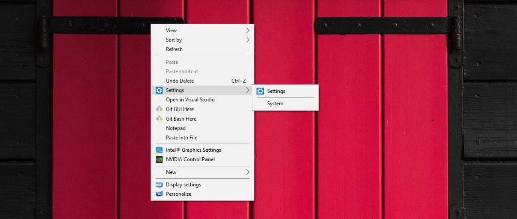 Cara menambahkan Pengaturan ke menu konteks desktop di Windows 10