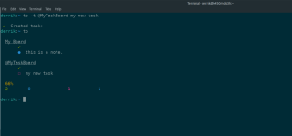 Cara menggunakan Buku Tugas untuk mengelola tugas di terminal Linux