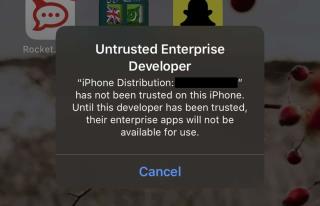 วิธีแก้ไขข้อผิดพลาด Untrusted Developer บน iOS