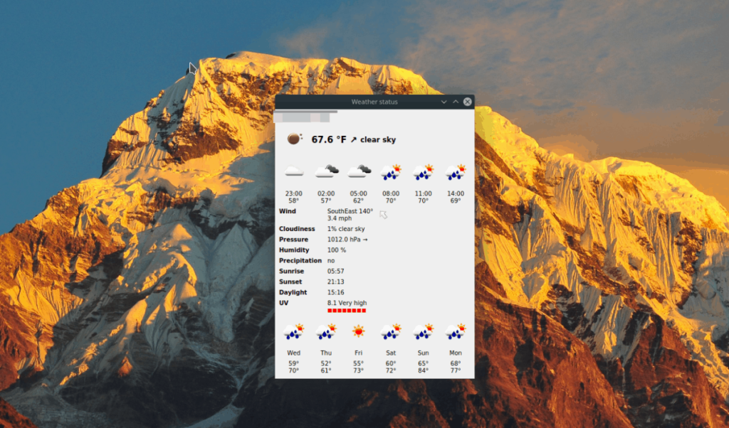 Cara mendapatkan prakiraan cuaca cepat di Linux dengan Meteo