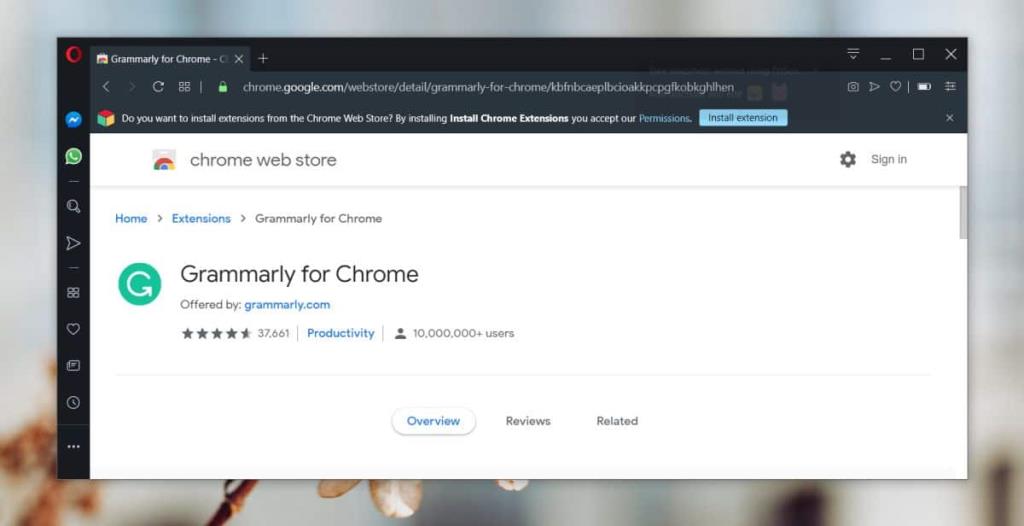 Cara memasang ekstensi Chrome di browser berbasis Chromium