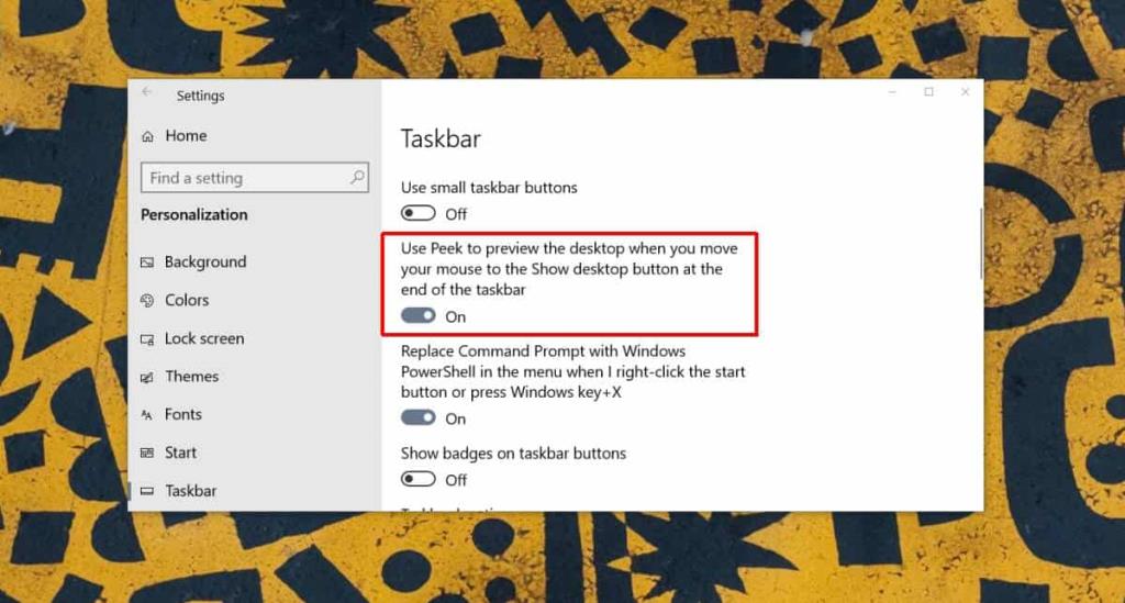 Como desativar show desktop hot corner no Windows 10