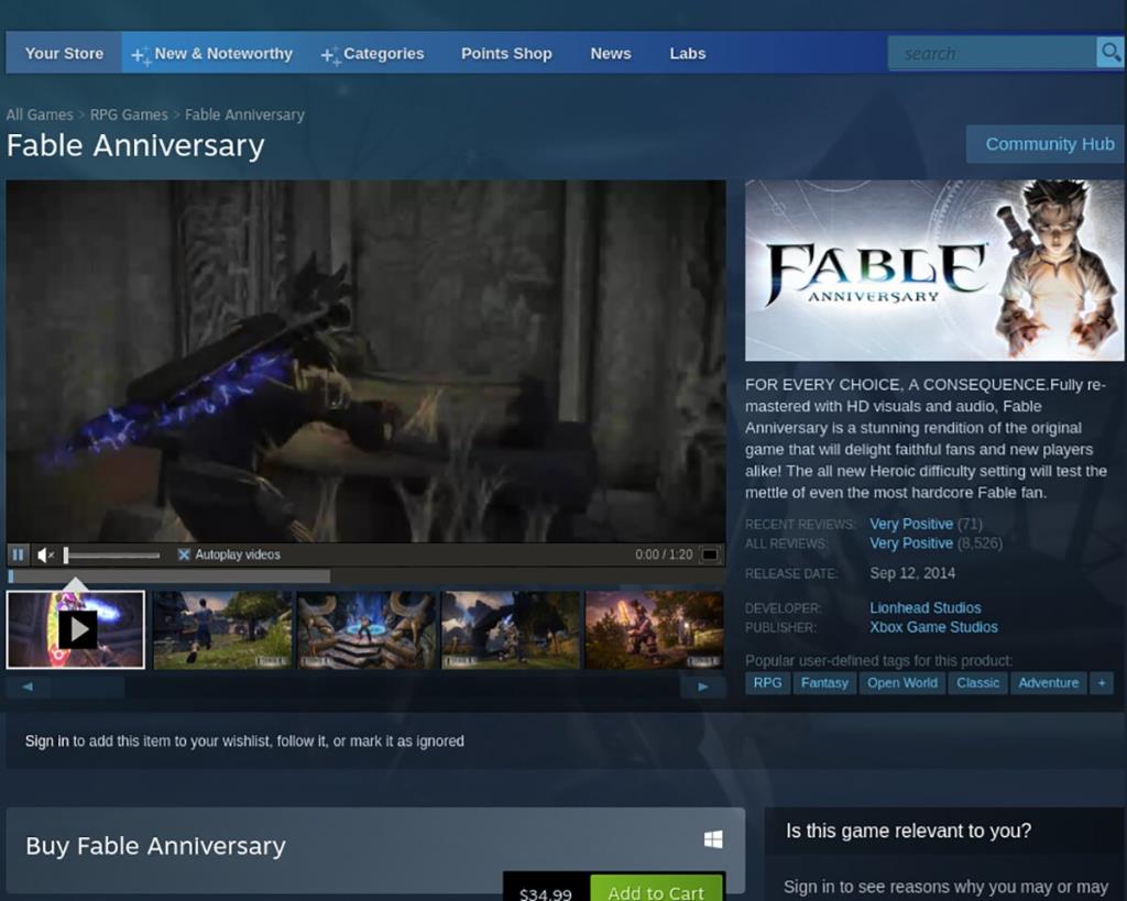 如何在 Linux 上玩 Fable Anniversary