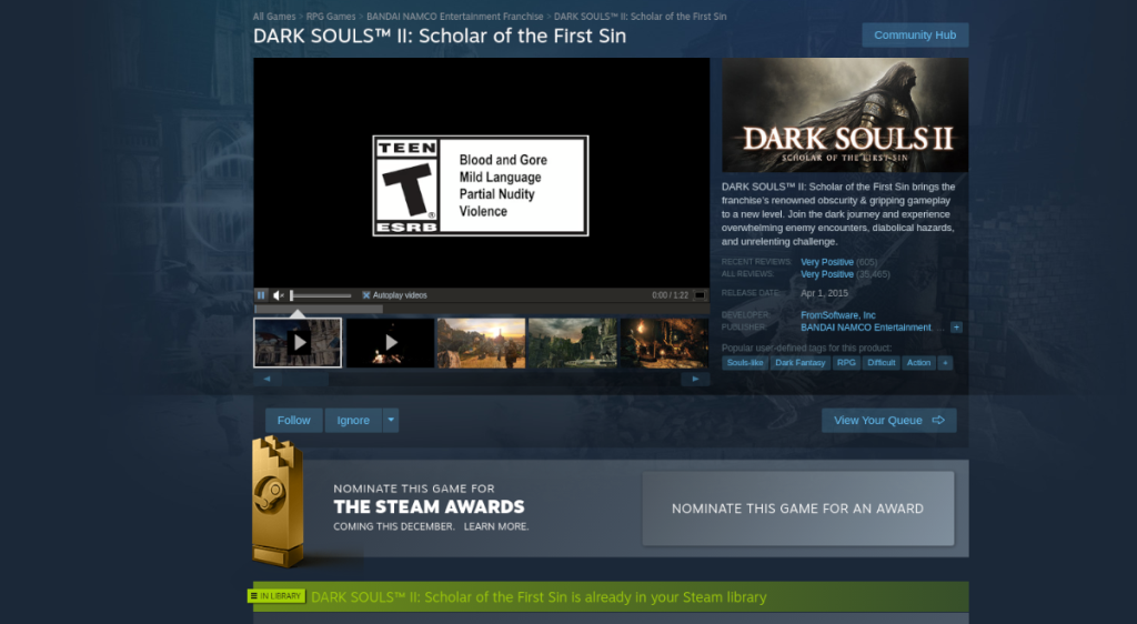 Cách chơi Dark Souls II: Scholar of the First Sin trên Linux