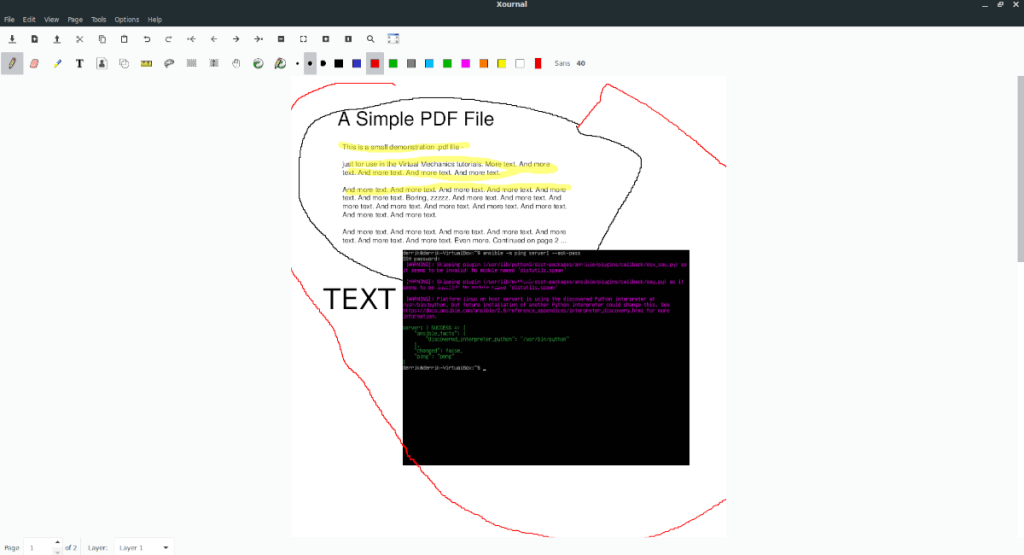 Cara membuat anotasi file PDF di Linux