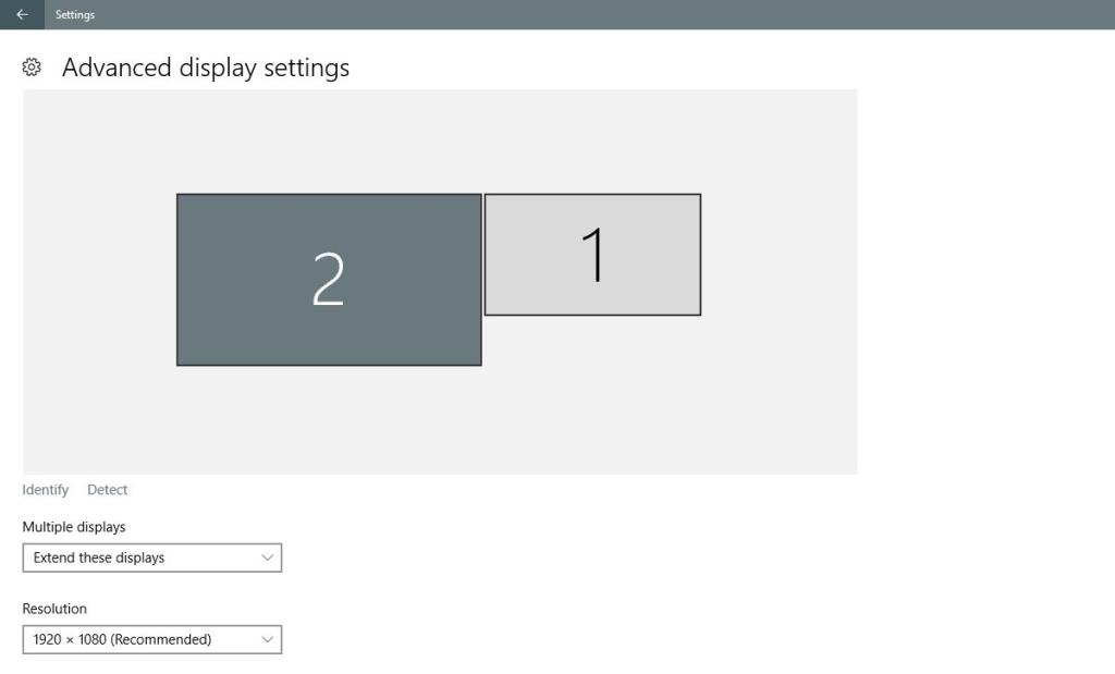 วิธีตั้งค่าความละเอียดที่แตกต่างกันสำหรับจอภาพหลายจอใน Windows 10