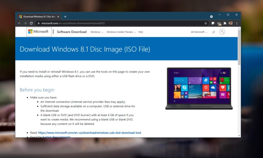 Cara mengunduh file ISO Windows 8.1