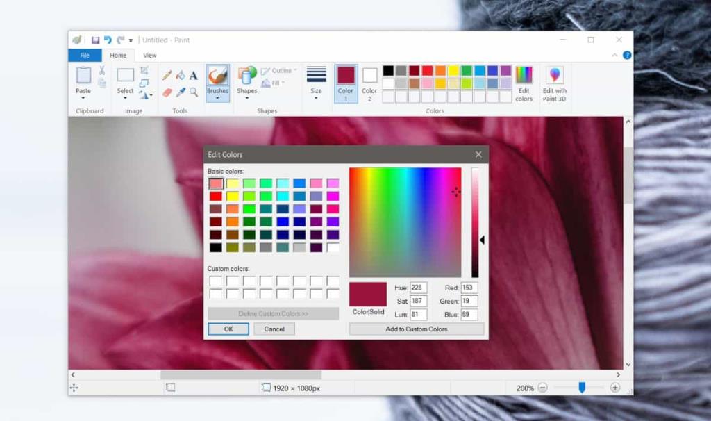 Cara menemukan kode warna untuk objek di desktop di Windows 10