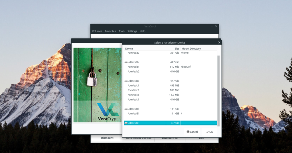 วิธีเข้ารหัสแฟลชไดรฟ์ USB บน Linux ด้วย VeraCrypt