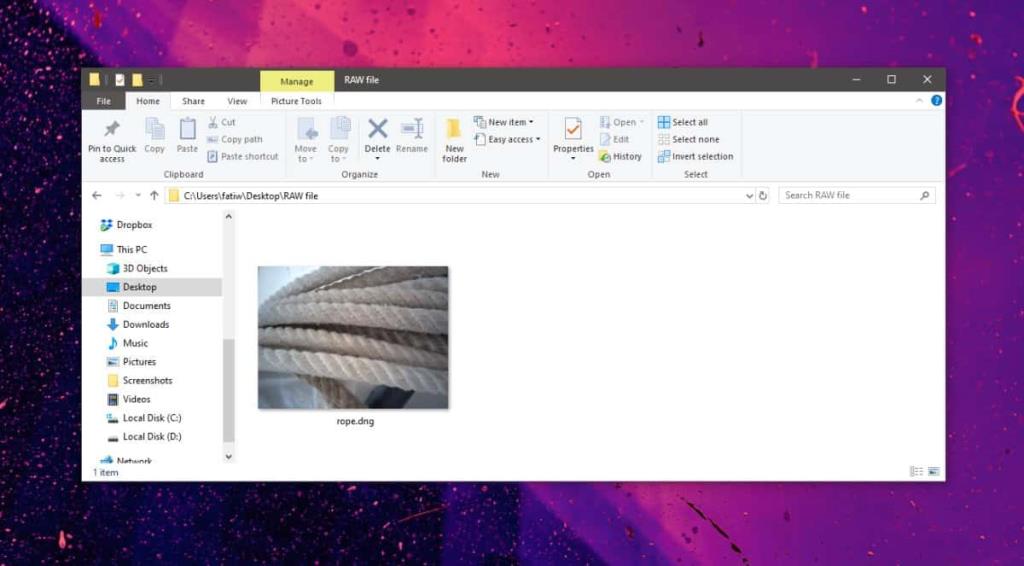 Como habilitar visualizações em miniatura para imagens RAW no Windows 10