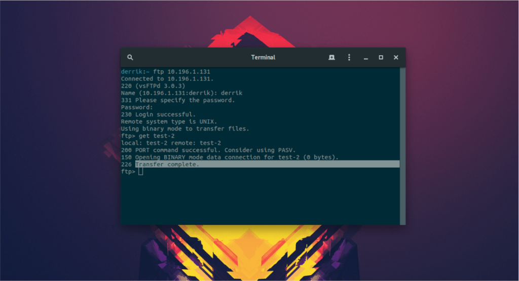 Cómo usar FTP desde la línea de comandos en Linux