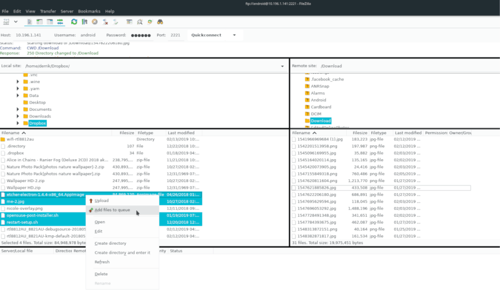 Como compartilhar arquivos entre Android e Linux sem fio